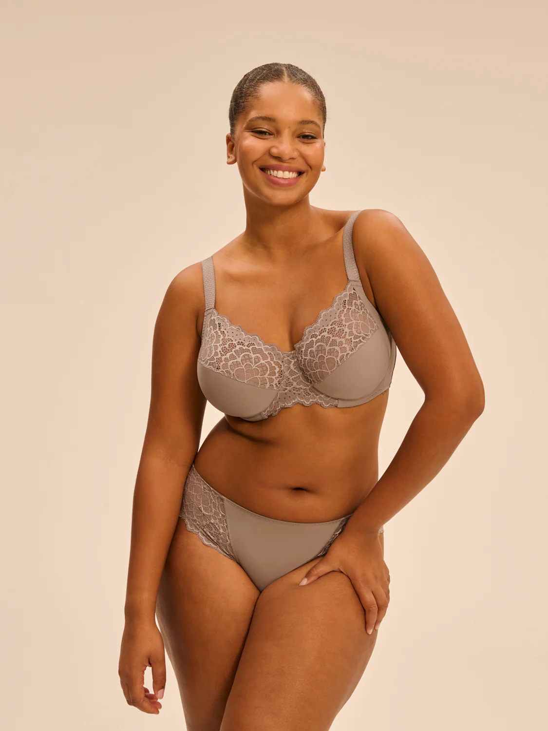 Full cup support bra - Grege - Image 3