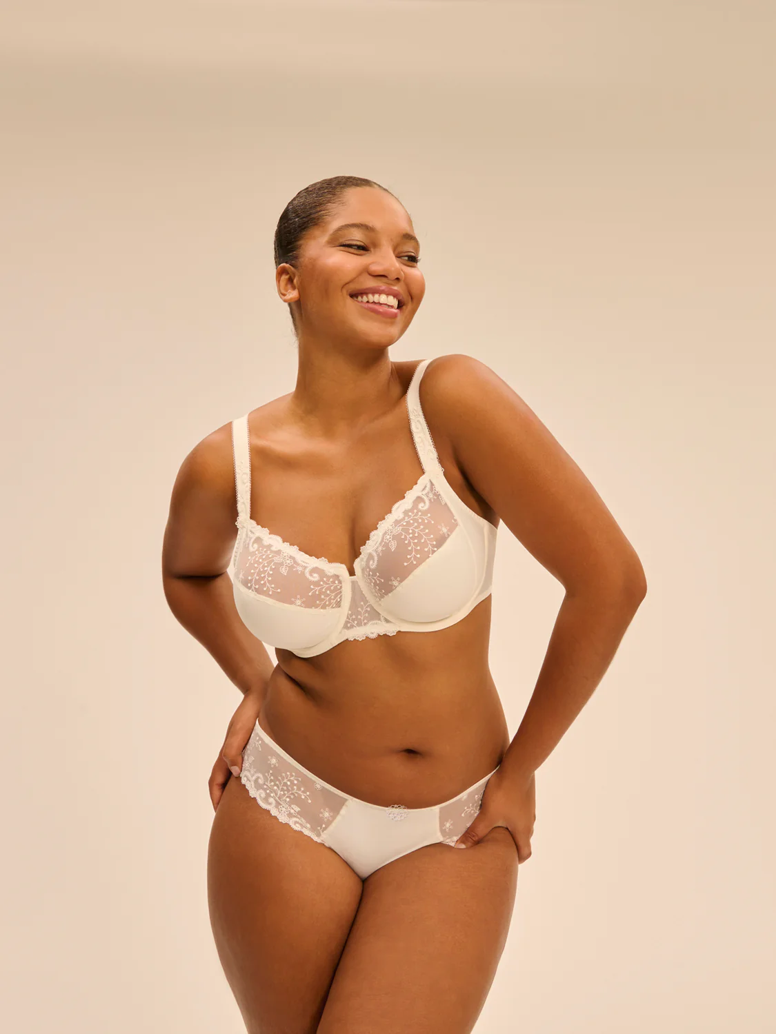 Full cup support bra - Natural - Image 4