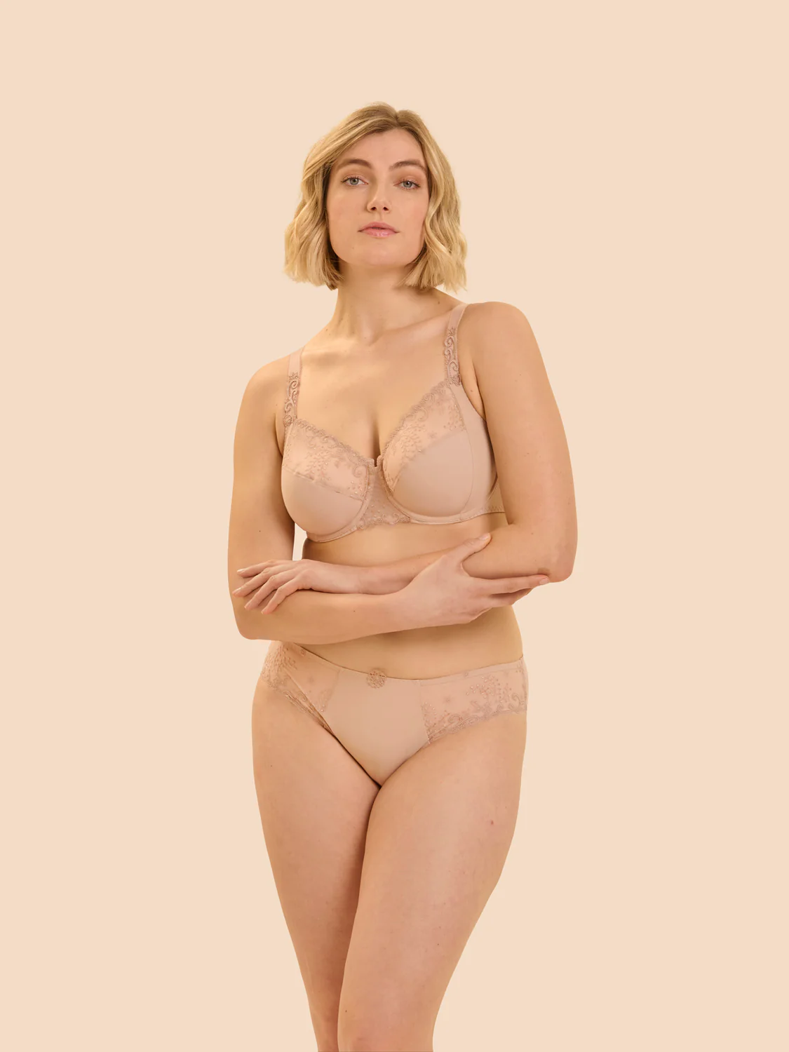 Full cup support bra - Nude - Image 3