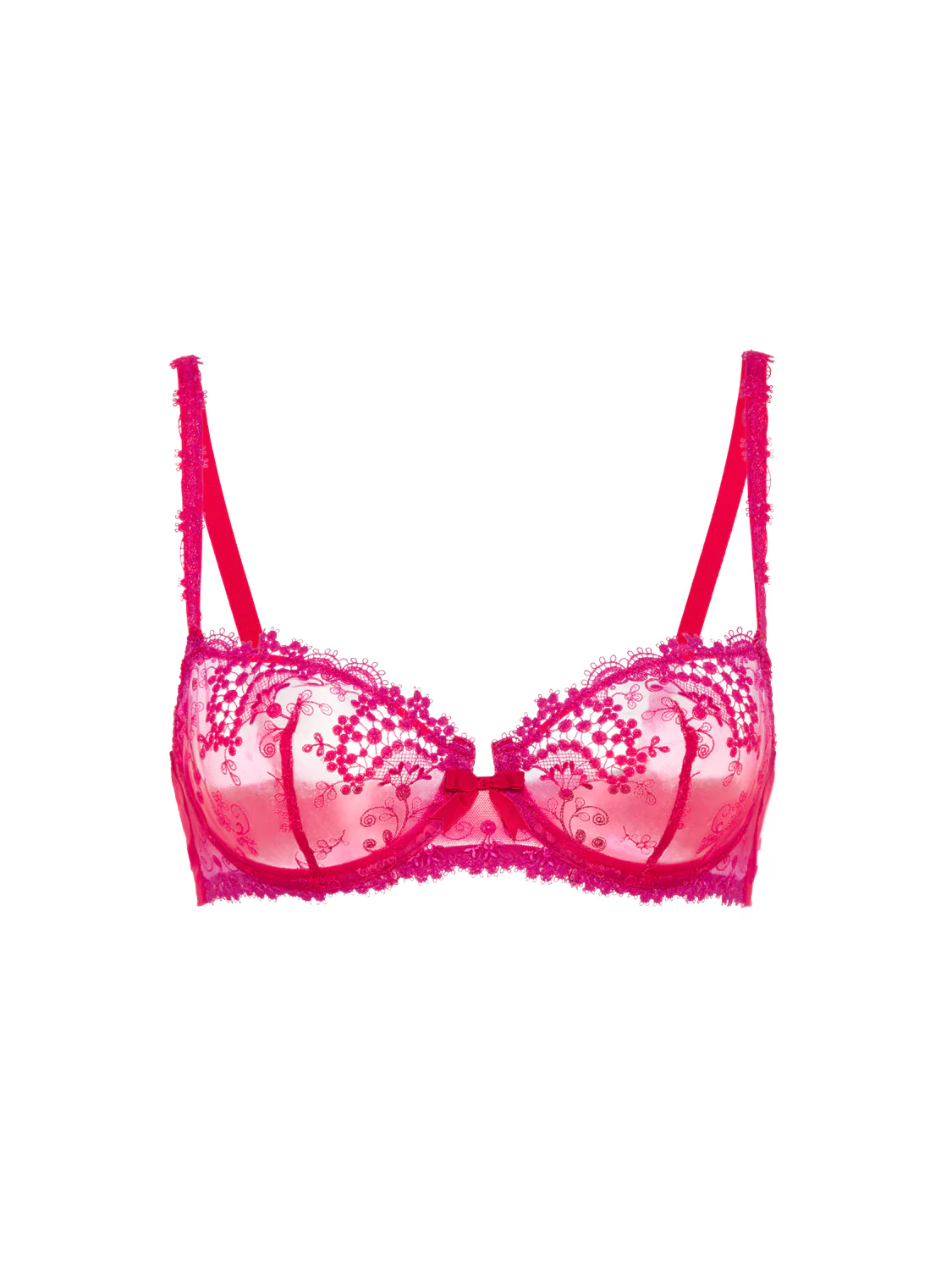 Half cup bra - Rainbow Red - Image 7