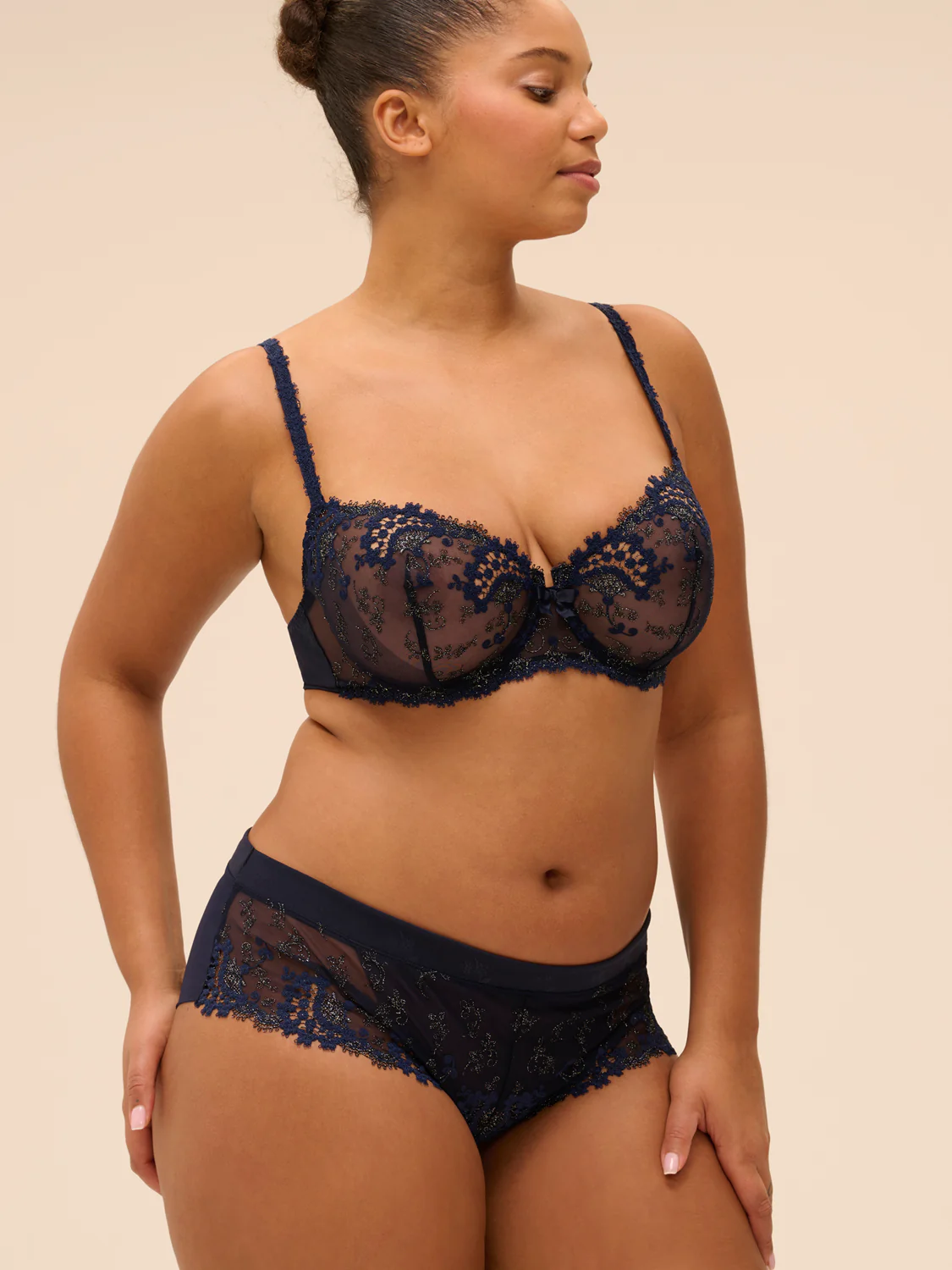 Half cup bra - Sapphire - Image 12