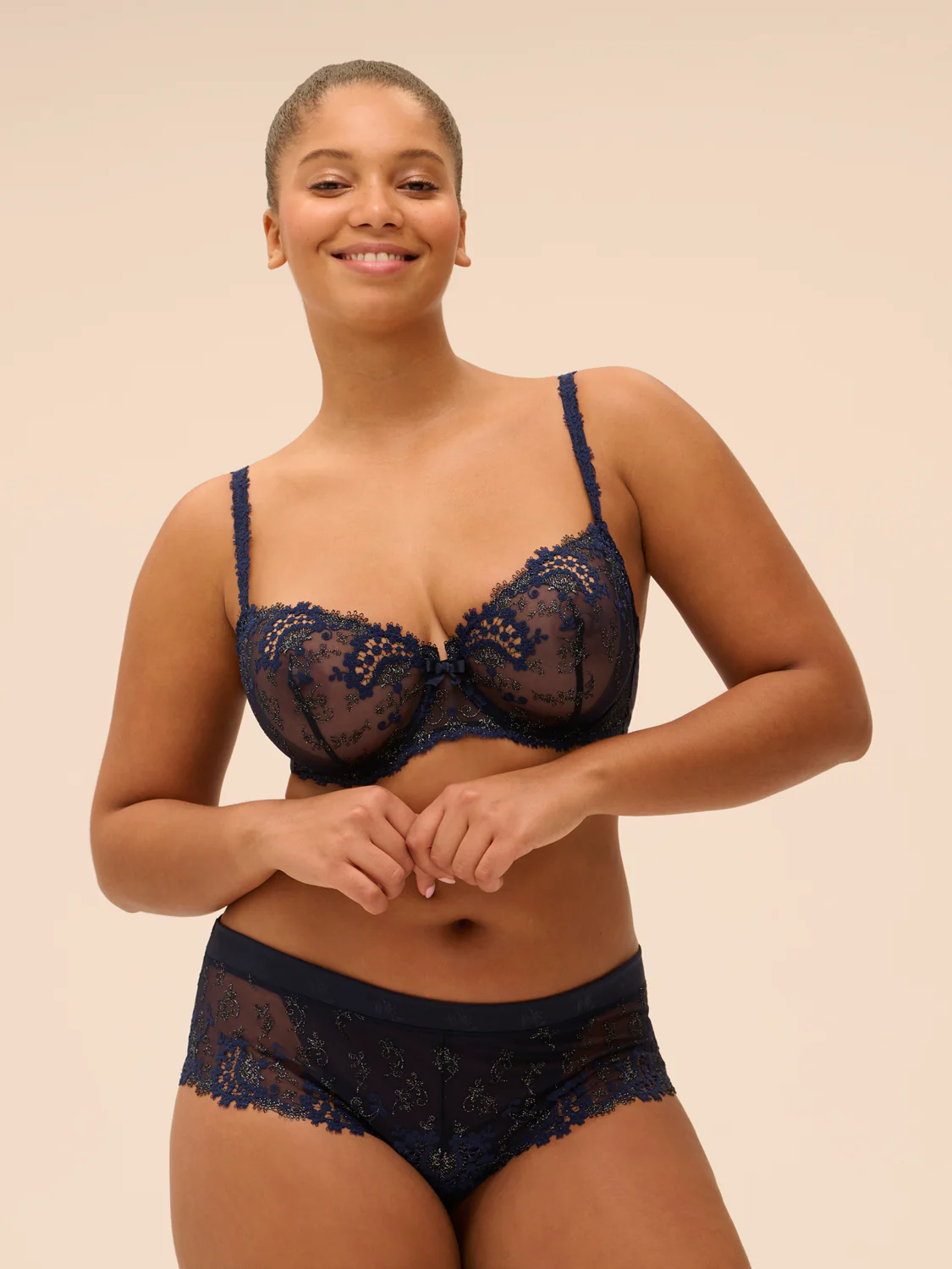 Half cup bra - Sapphire - Image 13