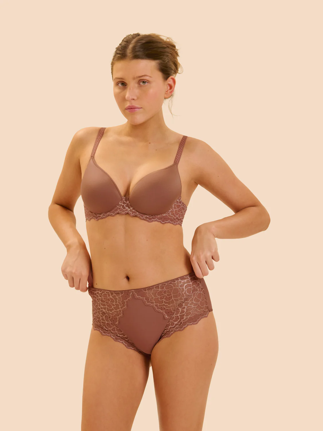 High-waist brief - Coco brown - Image 3