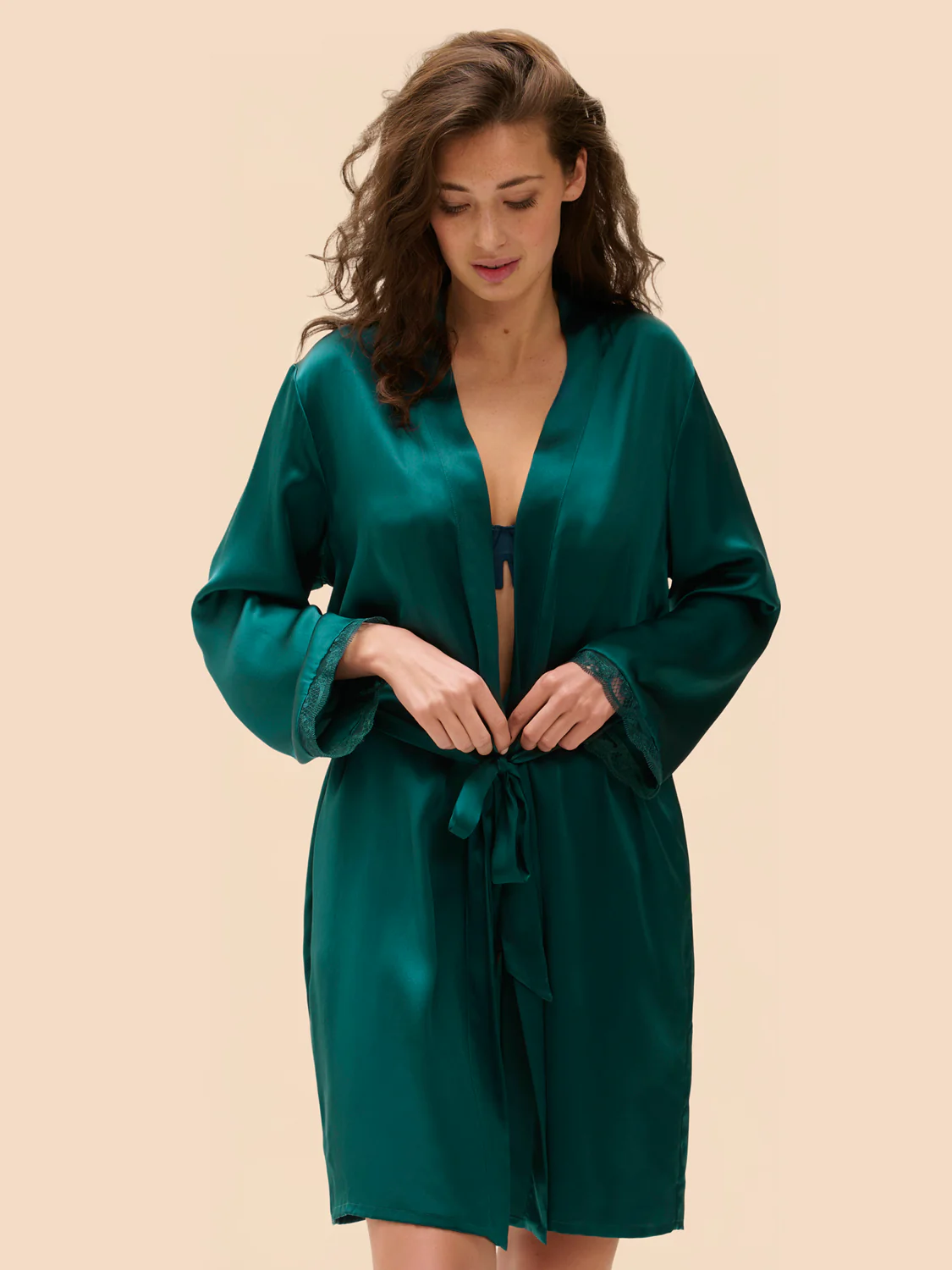 Kimono - Emerald green