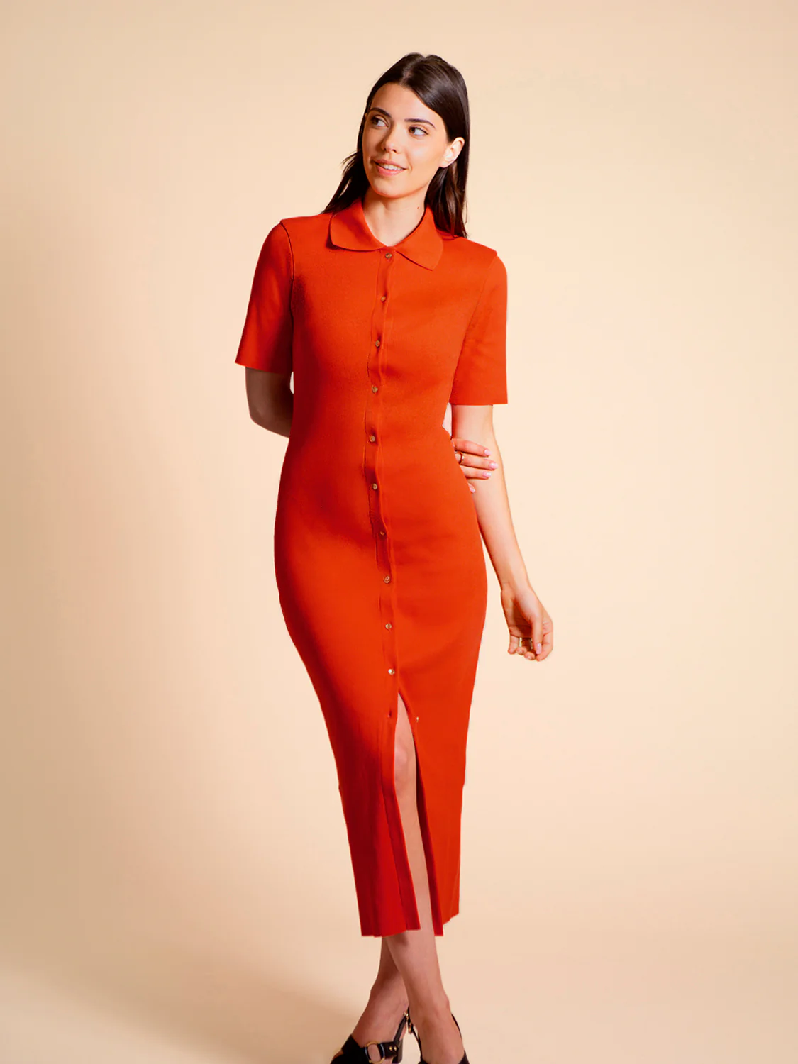 Long dress - Pomegranate - Image 5