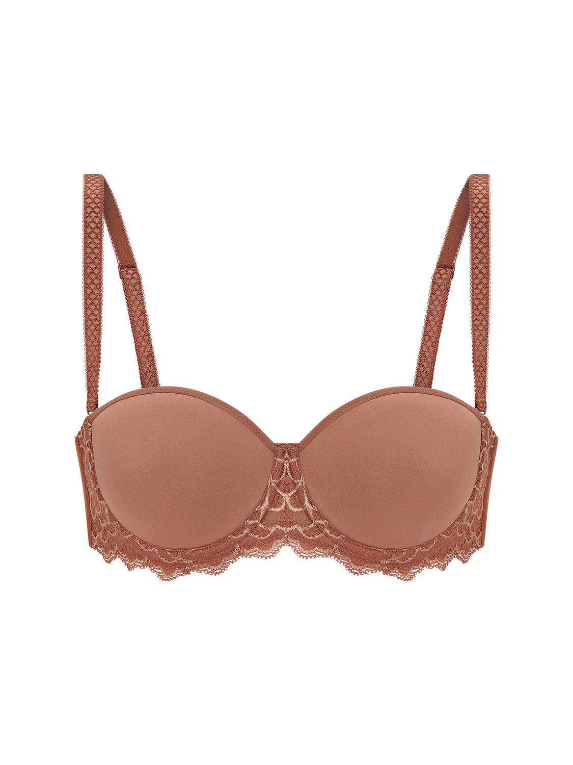 Non padded strapless bra, spacer 3D - Coco brown - Image 6