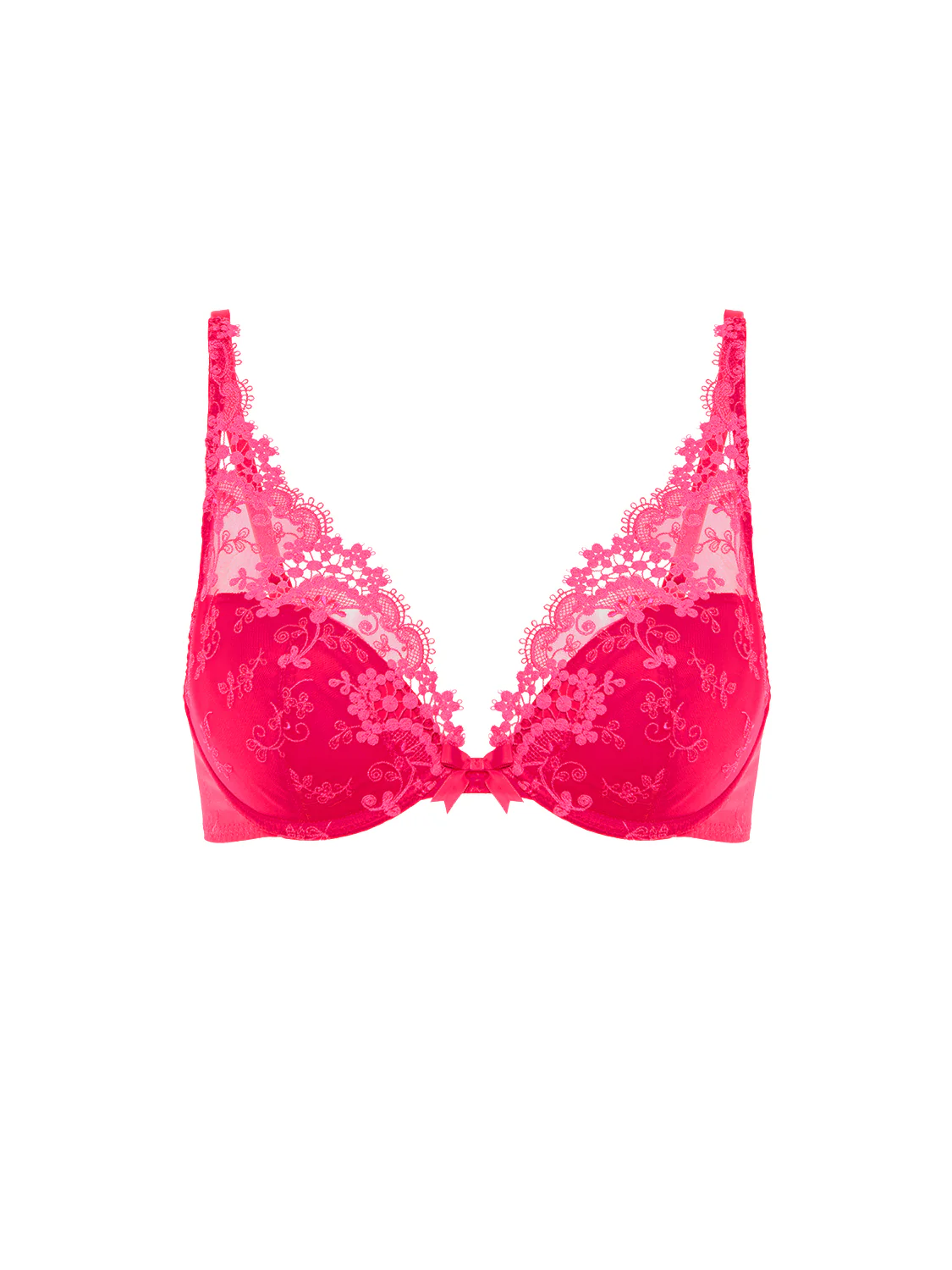 Plunging push-up bra - Fabulous Pink - Image 7