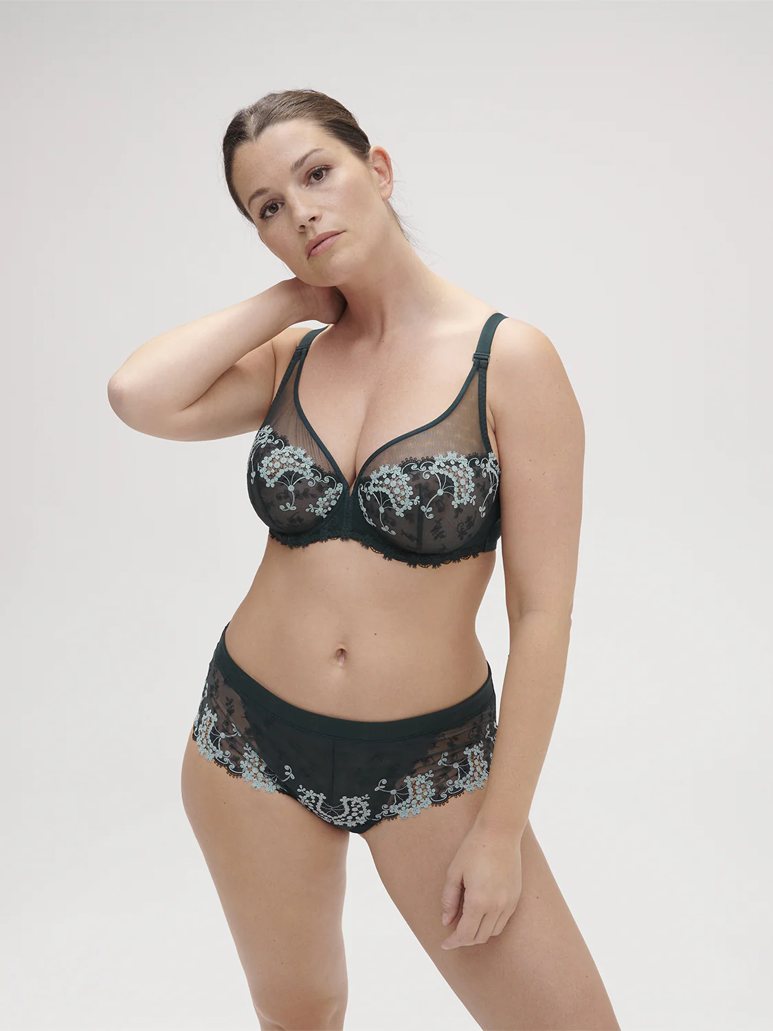 Plunging underwired bra - Kolsaï Green - Image 10