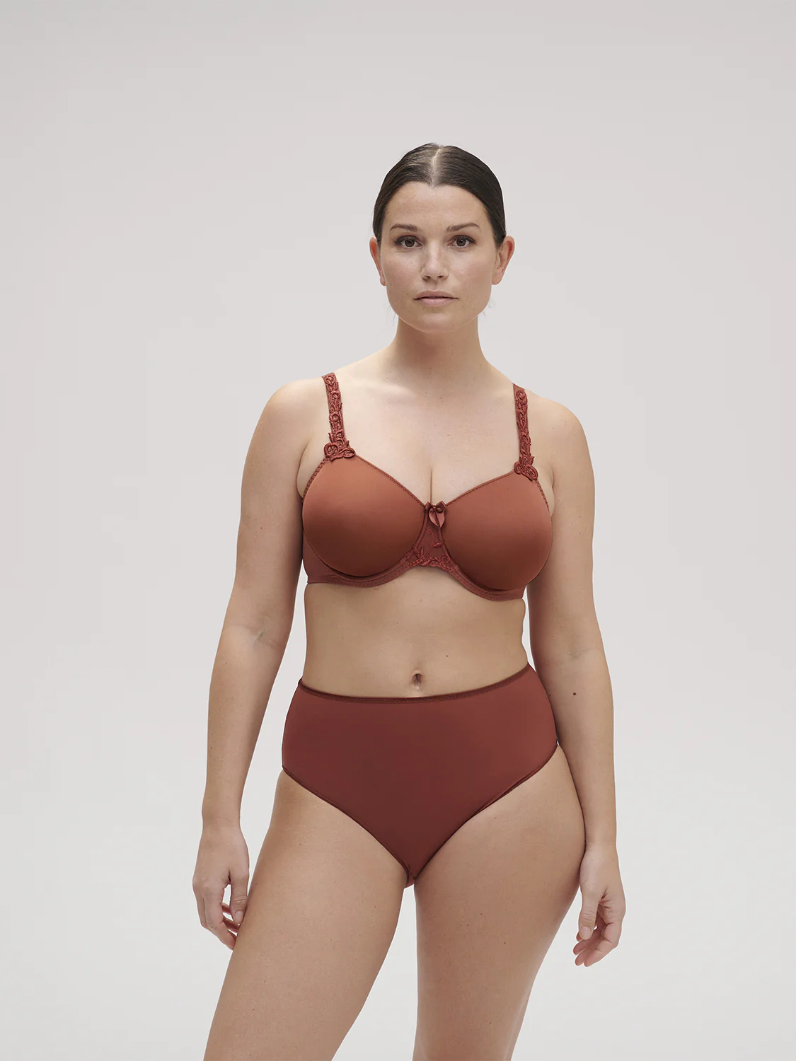 Rigid moulded bra - Canyon Brown - Image 3