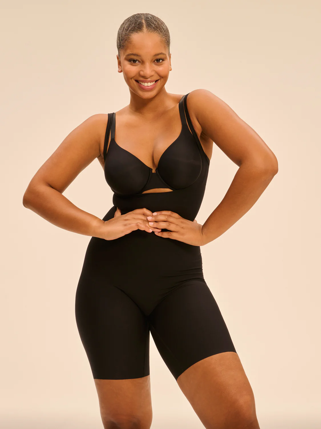 Shaper panty bodysuit - Black - Image 9
