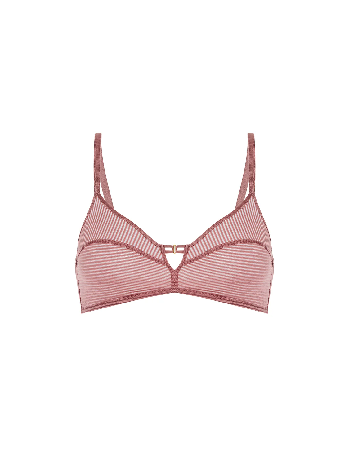 Soft cup triangle bra - Mulberry - Image 7