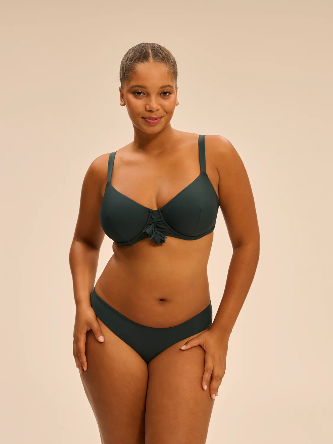 Underwired bikini top - Tropical Green - Image 5