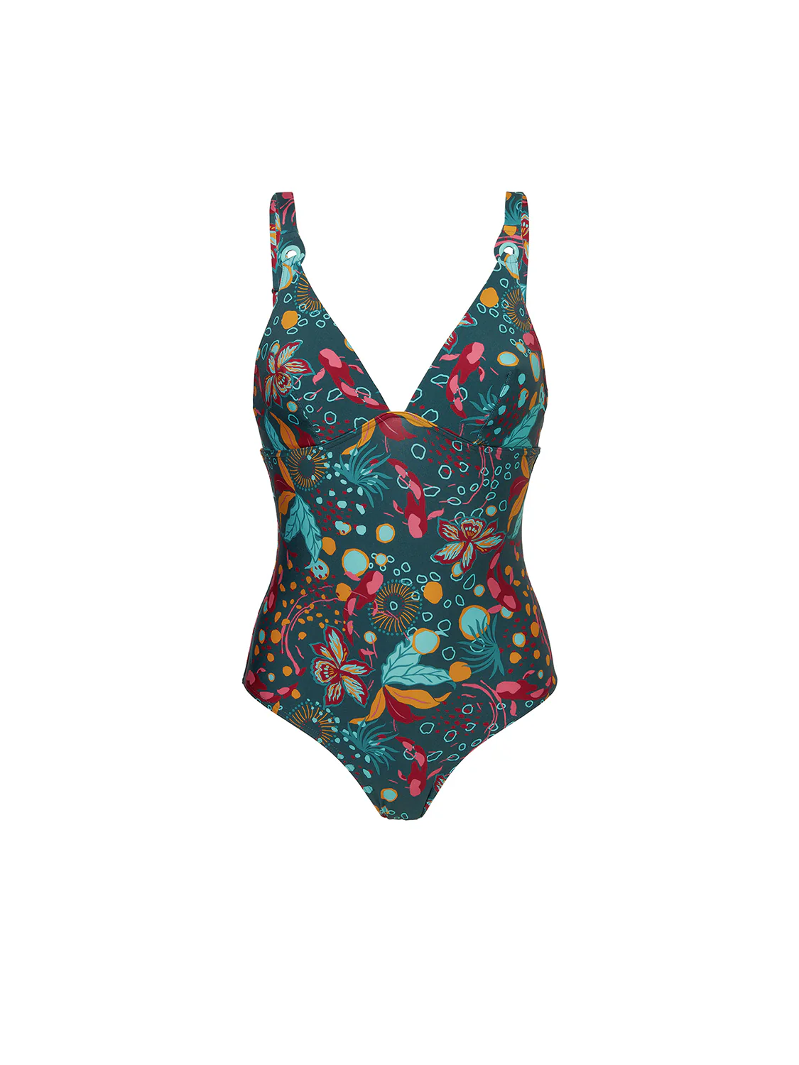Underwired one-piece swimsuit - Lagoon Green - Image 11